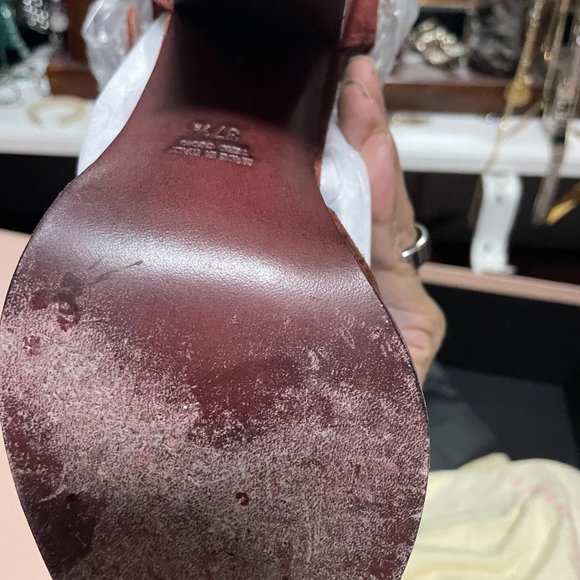 LAURENCE DACADE SUEDE RUSH HEELS  IN RUST OMBRE - Picture 5 of 6